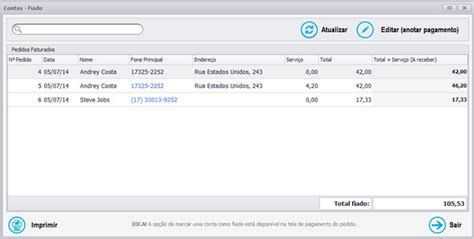 Programa Para Controle De Fiado Software De Restaurante