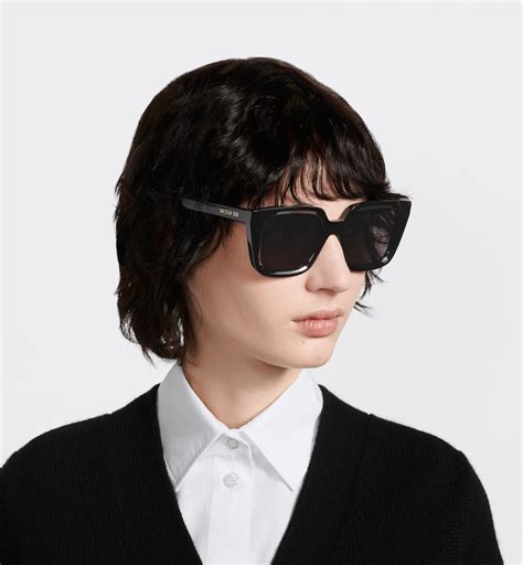 Diormidnight S1i Black Square Sunglasses Dior