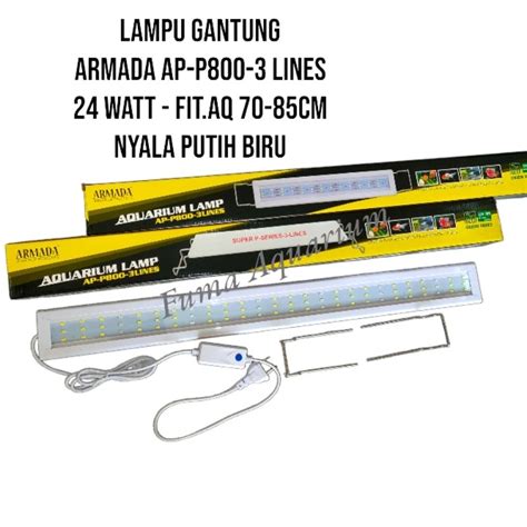 Jual Lampu Led Aquarium Cm Armada Ap P Line Putih Biru Lampu