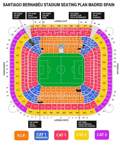 Santiago Bernabéu Stadium Seating Chart Parking Map Ticket Price Ticket Booking