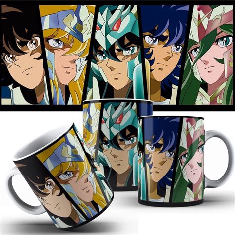Caneca Cavaleiros Do Zodiaco - Caneca cavaleiros do zodíaco modelo 1 | Shopee Brasil