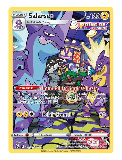 FR Pokémon Carte EB12 5 GG09 GG70 Salarsen