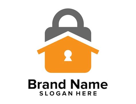 Premium Vector Pad Lock House Logo Vector Teamplate