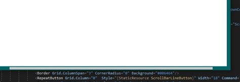 C Wpf Scrollbar Styles Stack Overflow