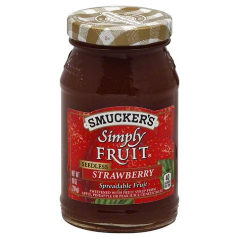 Smuckers Smuckers Simply Fruit Spread Seedless Strawberry Shop Jelly