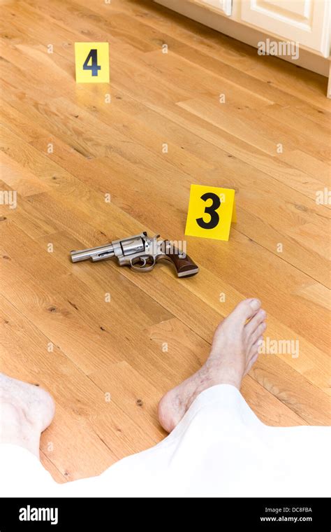 Crime scene evidence markers hi-res stock photography and images - Alamy