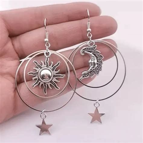 Jewelry Galore Jewelry New Arrival Celestial Silvertone Dangle