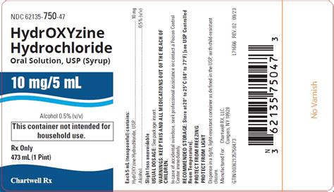 Dailymed Hydroxyzine Hydrochloride Syrup