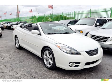 Blizzard White Pearl Toyota Solara Sle V Convertible