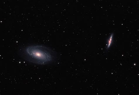 Astrophotograph Of Bode S Galaxy M And Cigar Galaxy M Cosmic Sands