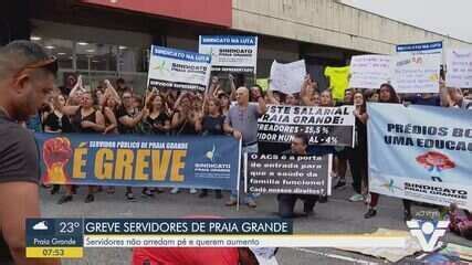 Servidores P Blicos De Praia Grande Sp Protestam Em Frente