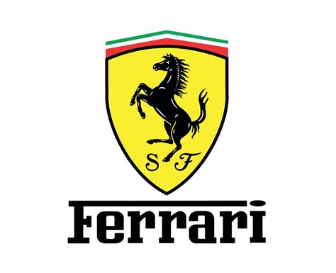 Ferrari Logo Brand Car Symbol With Name Design Italian Automobile