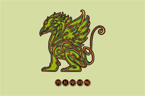 Classic flourish ornament griffin mythical creature - Buy t-shirt designs