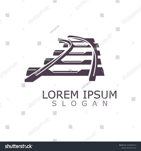 Train Track Logo Image Railroad Design Stock Vector (Royalty Free) 2220050577 | Shutterstock