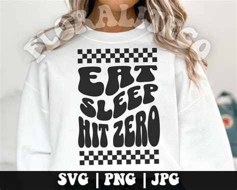 Eat Sleep Hit Zero Svg Png Hit Zero Svg Zero Deductions