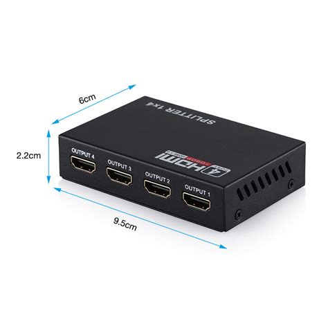 K Port Hdmi Splitter X Repeater Amplifier P D Hub In Out