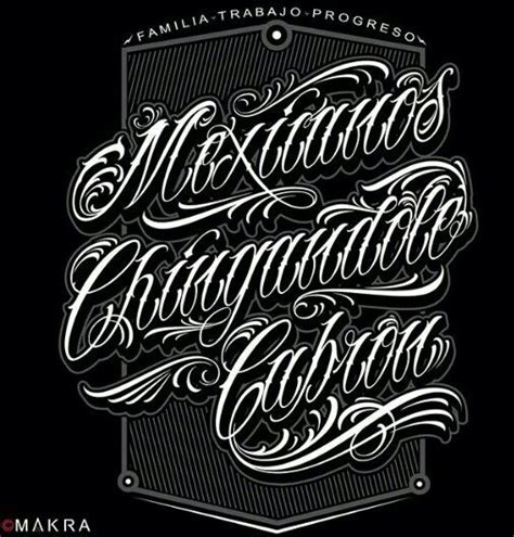 Chicano Lettering Diseños de letras Tipos de letras graffiti