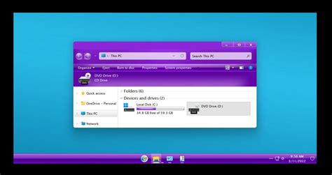 Live Purple Theme for Windows 11 - SkinPack