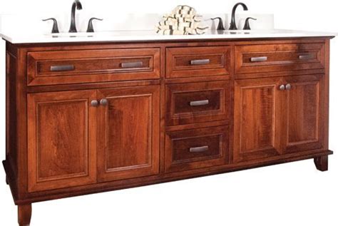 3 Drawer 4 Door Bathroom Vanity From Dutchcrafters Amish Furniture