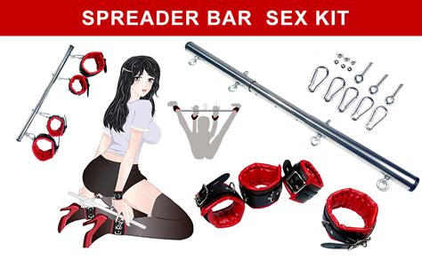 Spreader Bar Sex Toys Bdsm Bondage Restraints Kit With Leather