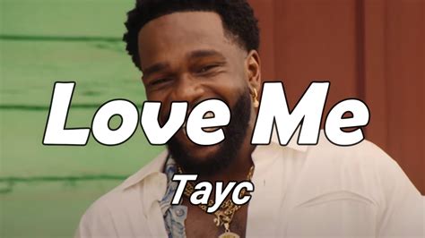 Tayc Love Me Paroles Lyrics Youtube