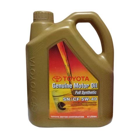 Toyota Genuine Motor Oil Full Synthetic 5w 40 4l 1 Gallon For Gas