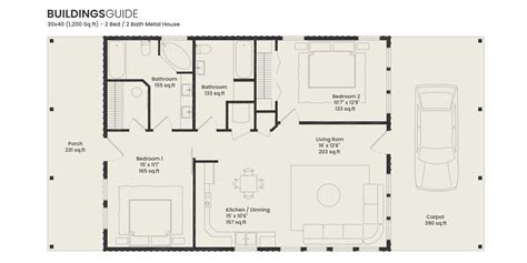 30x40 Metal Building with Living Quarters | Custom Designs