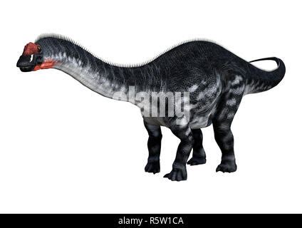 D Rendering Of A Dinosaur Apatosaurus Isolated On White Background