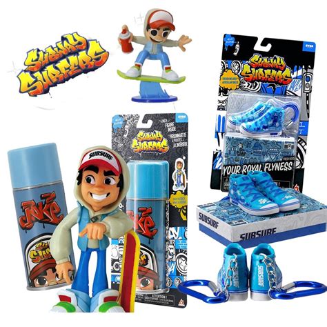 Kit Subway Surfers Spray Jake Mini Sneakers Boneco Jake Bang Toys