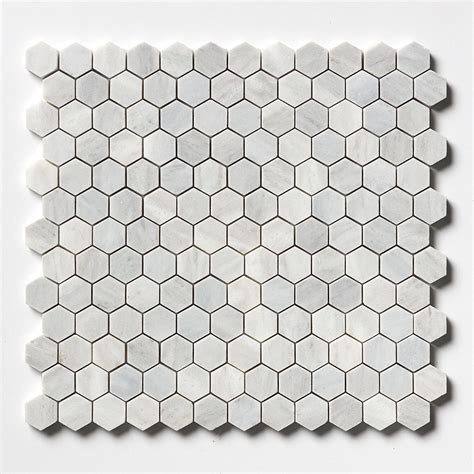 Avenza Honed Hexagon X Marble Mosaic X Marble Slab