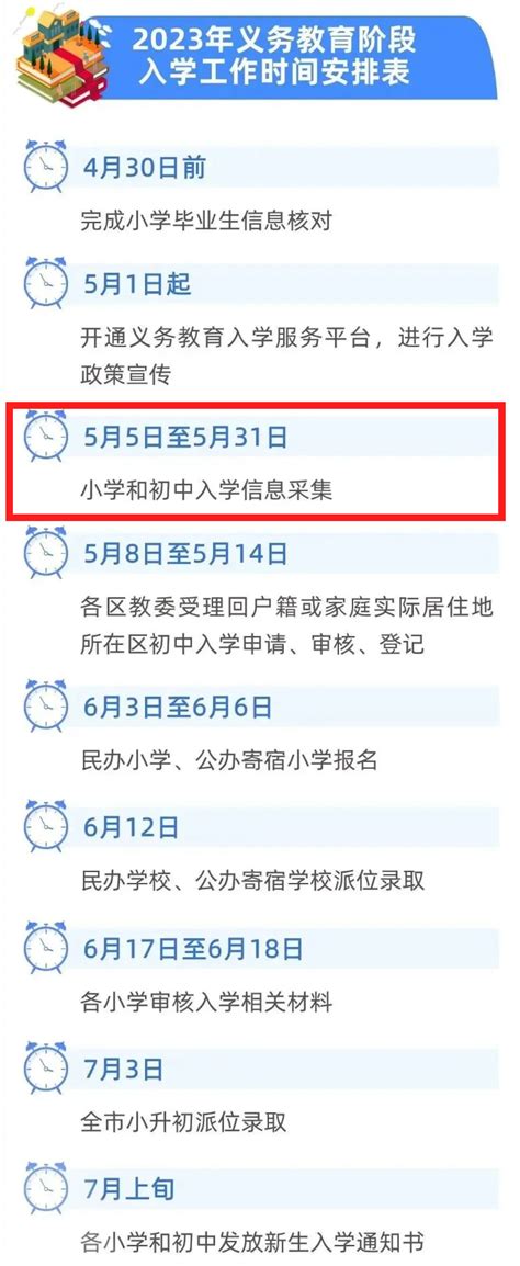 北京市义务教育入学信息采集什么时间开始小学和初中 北京慢慢看