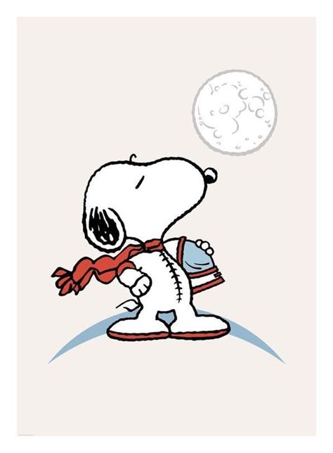 Snoopy the Astronaut Plakat | Snoopy pictures, Snoopy funny, Snoopy images