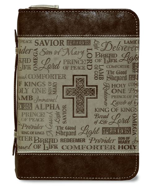 Bible Cover-Large-Black and Gray-Names-2018 Divine Details - Walmart.com