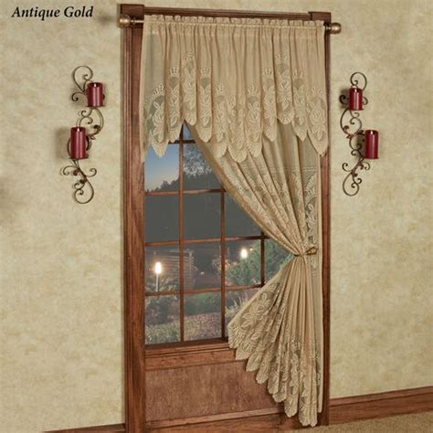 Easy Style Adelina Lace Curtain Panel with Attached Valance