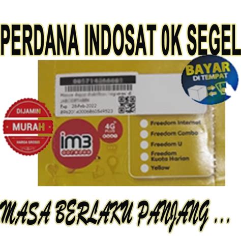 Jual Kartu Perdana Indosat Im Segel Exp Des Shopee Indonesia