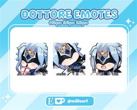 Genshin Impact Chibi Dottore Emote Pack