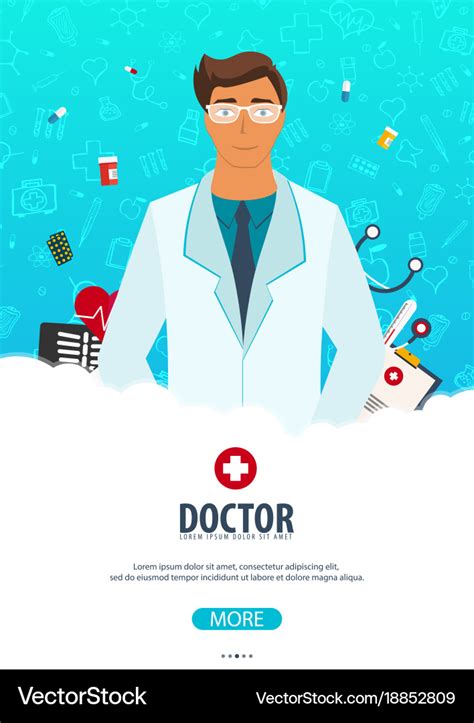 Doctor Medical Poster Health Care Royalty Free Vector Image