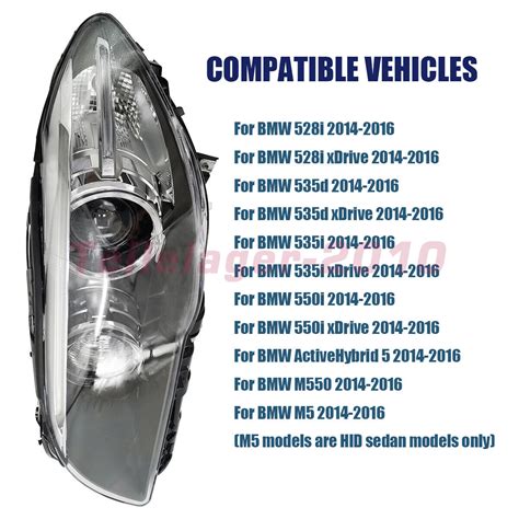 Right Hid Xenon Headlight Afs For Bmw Series I I I M F