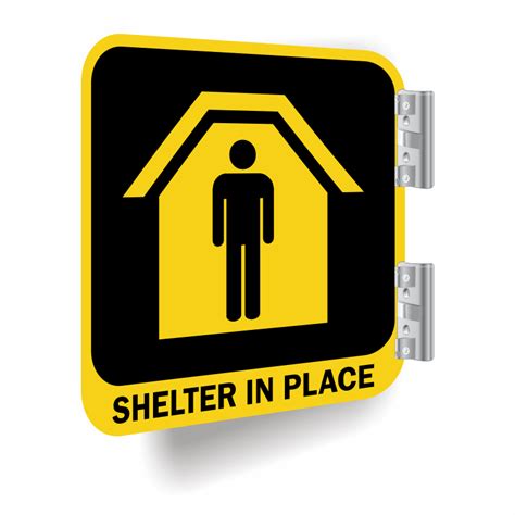 Shelter In Place Sign, SKU: K2-4392