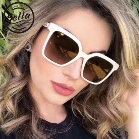 Sella Fashion Women Oversized Square Sunglasses Summer Trending Brand