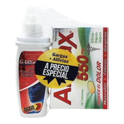 Alliviax Mg Tabletas Gargax Soluci N Ml Walmart