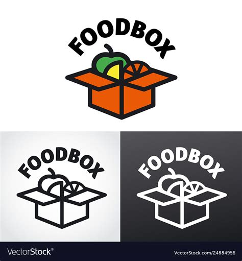 Food box logo Royalty Free Vector Image - VectorStock