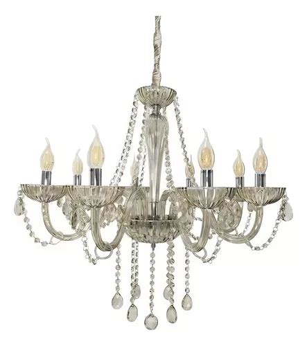 Lustre De Cristal Leg Timo K Bra Os Candelabro Conhaque V V