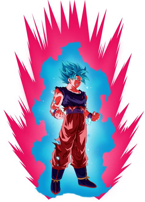 Blue Kaioken X20 Goku Png Format By Gogitoytb On Deviantart