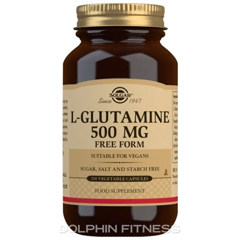 Solgar L Glutamine 500 Mg 250 Vegetable Capsules