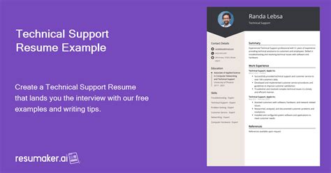 Technical Support Resume Examples Template 20 Tips