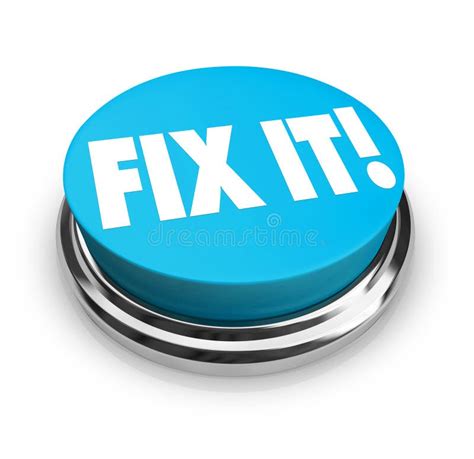 Fix It Button Stock Illustration Illustration Of Contractor 8991236