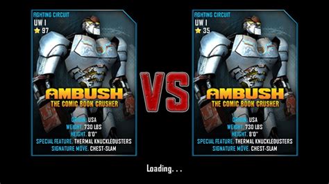 Real Steel Wrb Championship Ambush Vs Ambush New Update Youtube