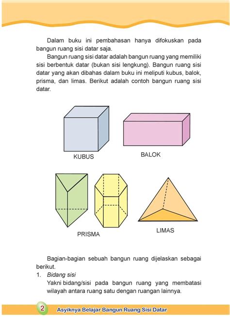 Materi Matematika Kelas 8 Bangun Ruang Sisi Datar Guru Berbagi Rpp