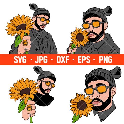 Bad Bunny Girasol Svg Yo Perreo Sola Svg Bad Bunny Logo Svg Etsy